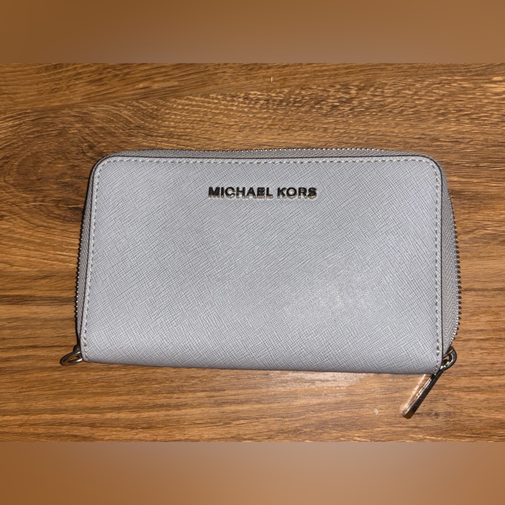 Michael Kors Light Blue-Gray Wallet